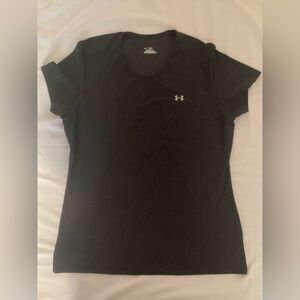 Under Armour Shirt Womens XL Black Lightweight Gym Athletic Ladies READ